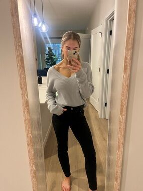 Simply Vera Wang Black Skinny Pants Women Size S High Rise Stretch Work Office